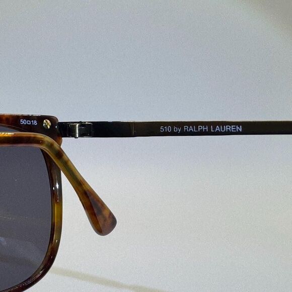Vintage Ralph Lauren 510 Glasses | Yellow Tortoise & Gold Frames Keyhole Bridge - Picture 13 of 15